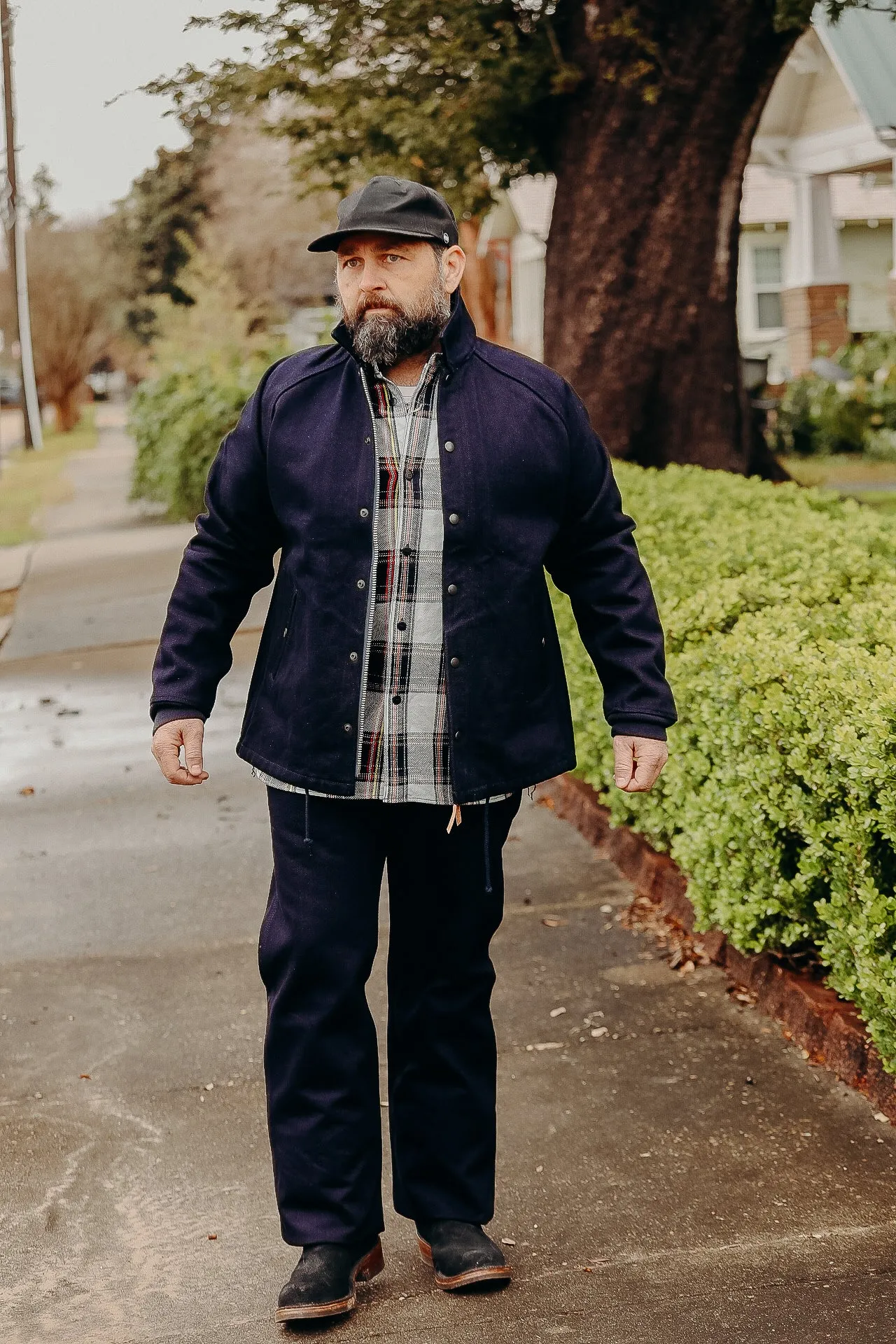 21oz Serge Windbreaker - Indigo IHJ-142-IND