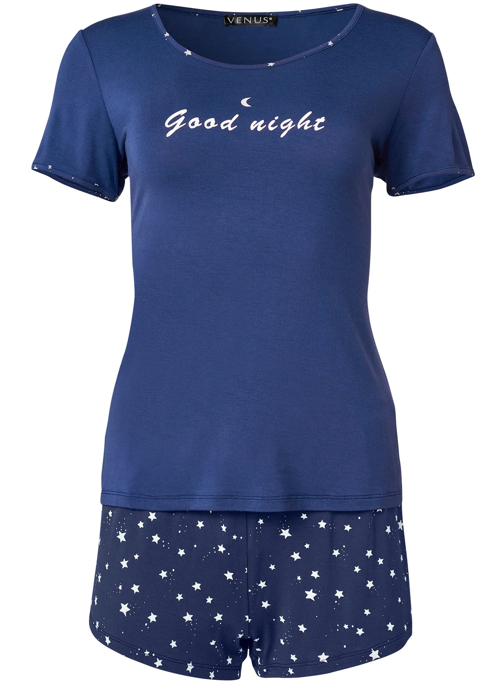 3 Pc Sleep Shorts Set - Navy Multi
