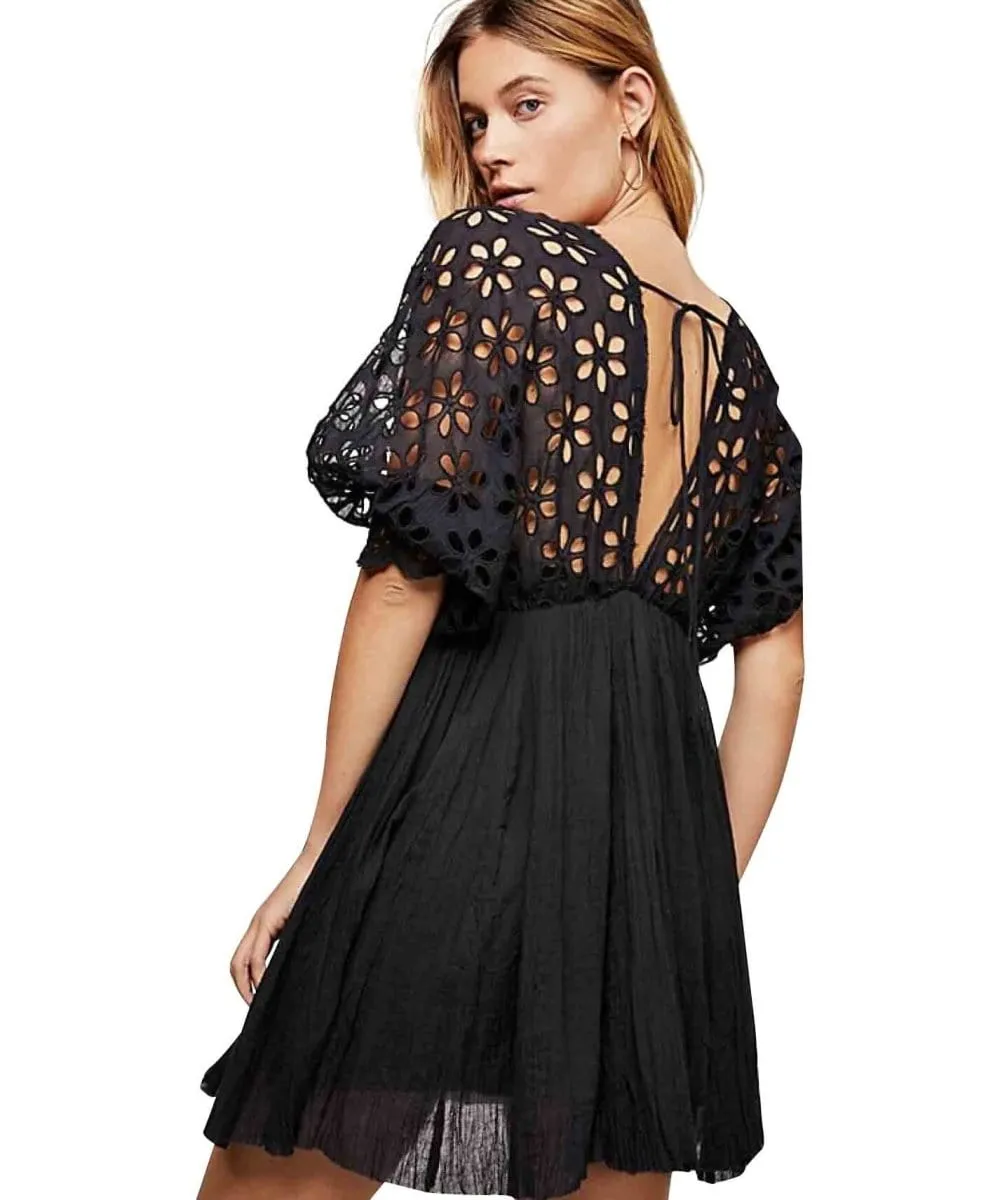 Bella Note Eyelet Mini Dress