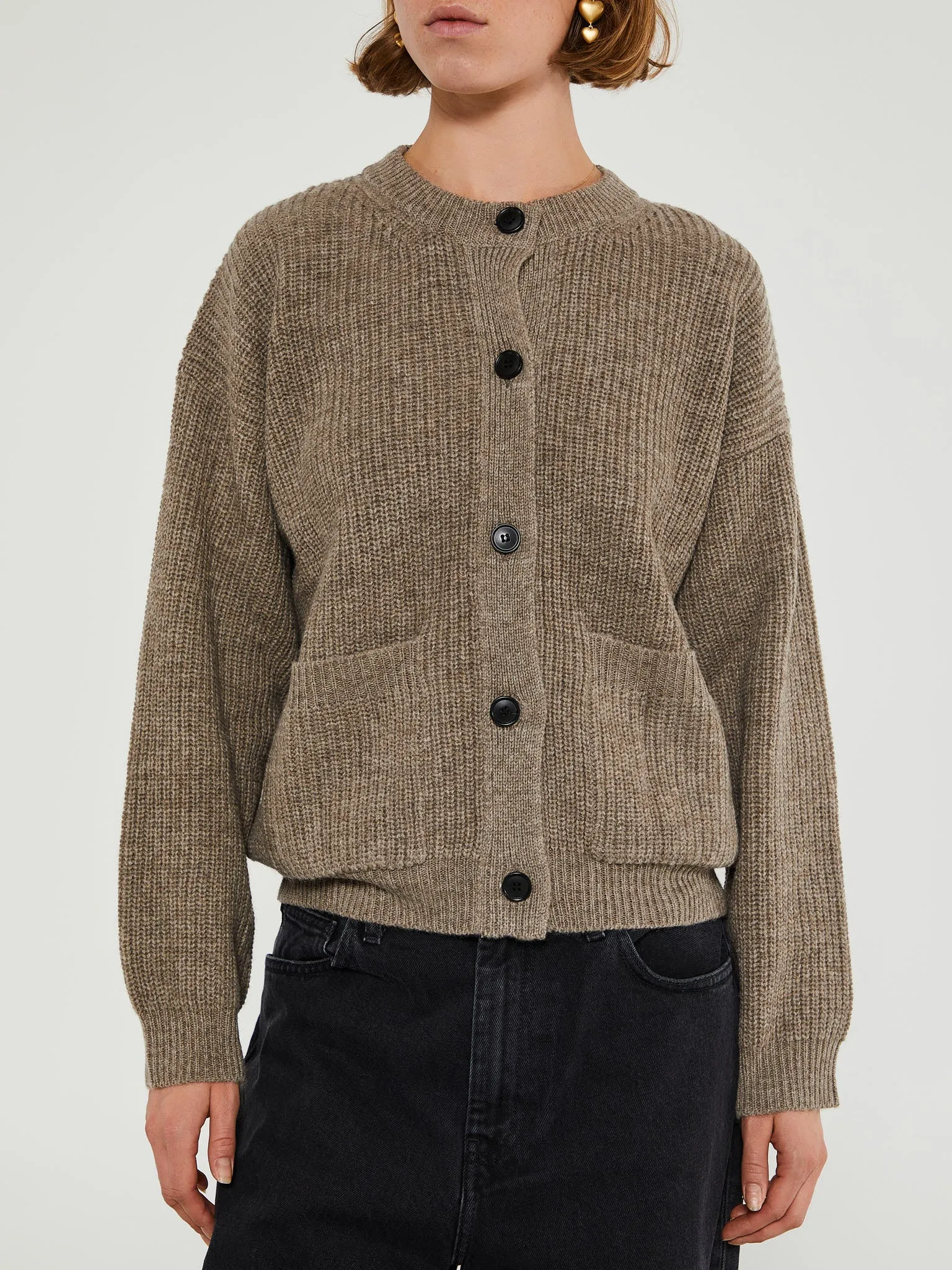 Bine Cardigan in Pure Soil