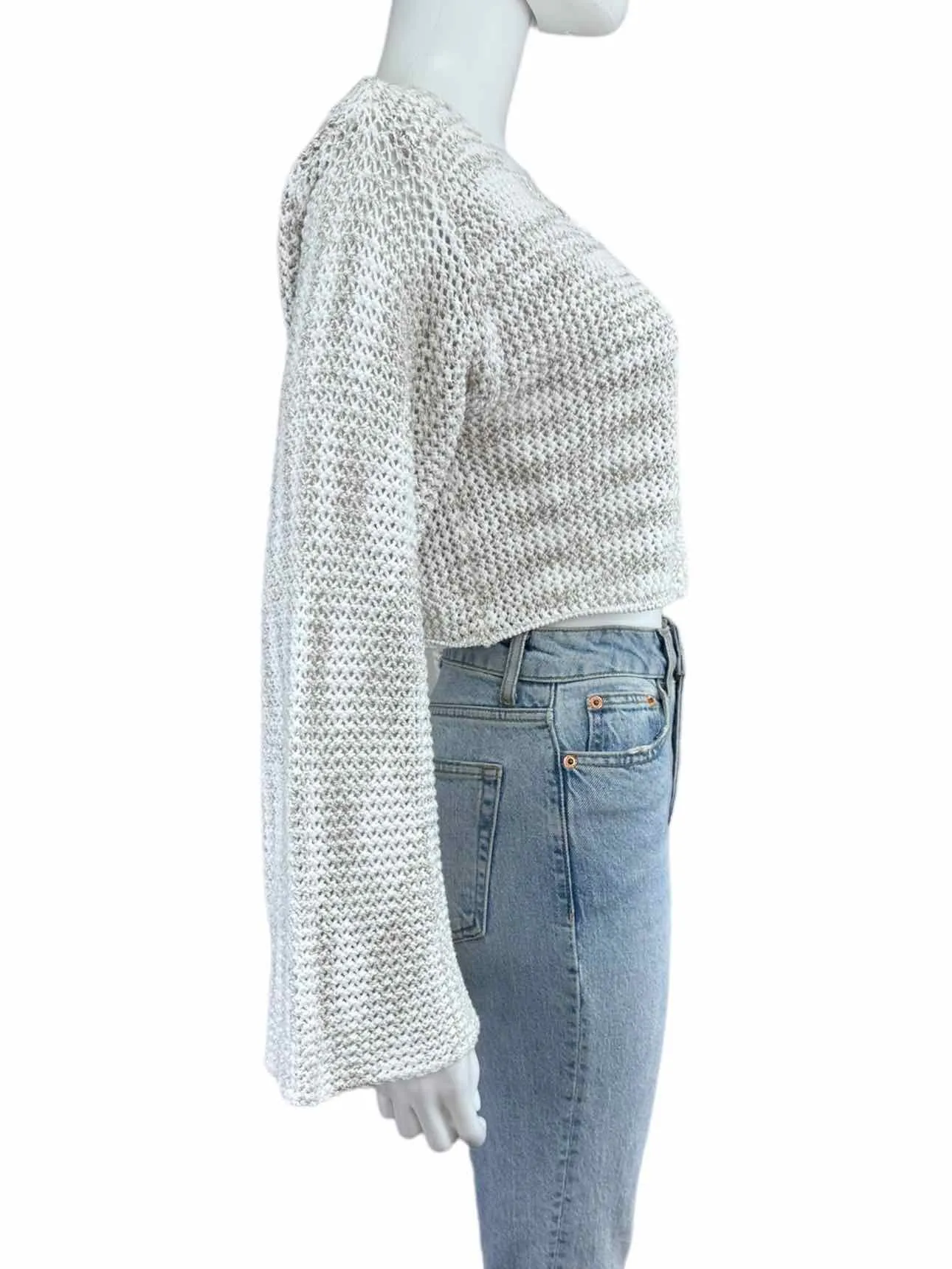 Callahan 100% Cotton Bell Sleeve Cardigan Size S