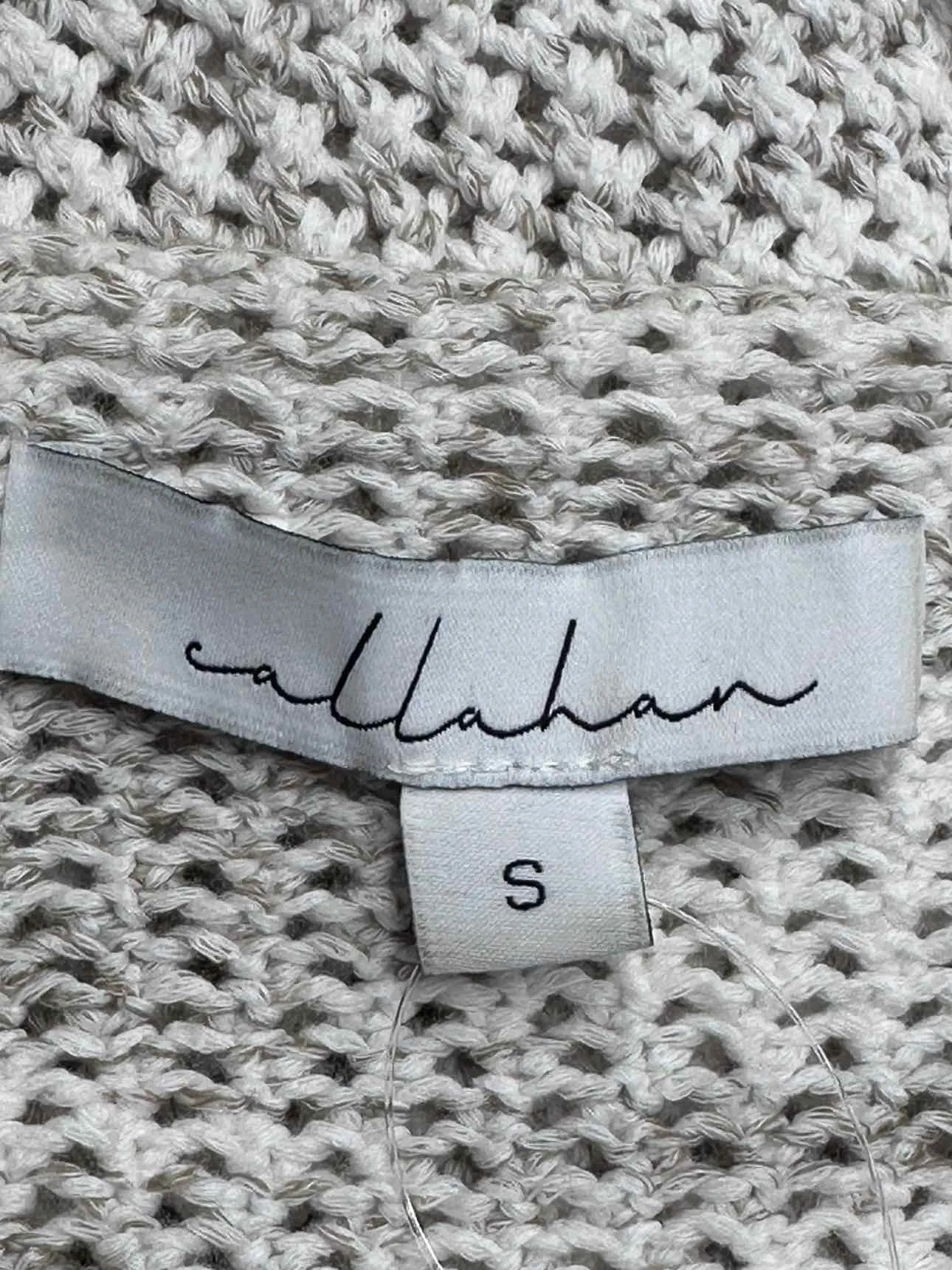 Callahan 100% Cotton Bell Sleeve Cardigan Size S