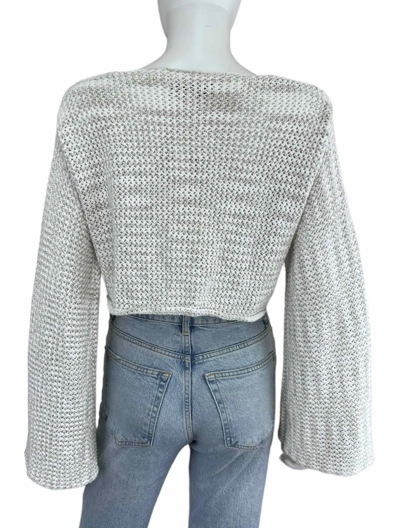 Callahan 100% Cotton Bell Sleeve Cardigan Size S