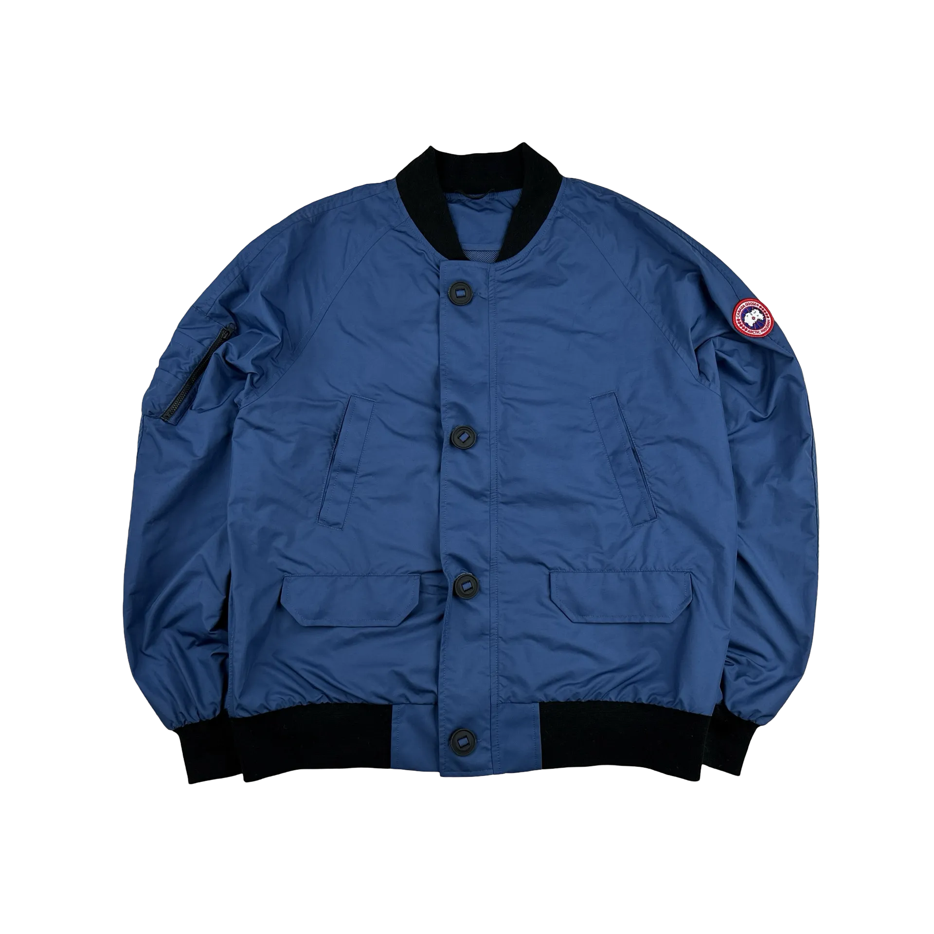 Canada Goose Blue Faber Bomber Jacket - Large
