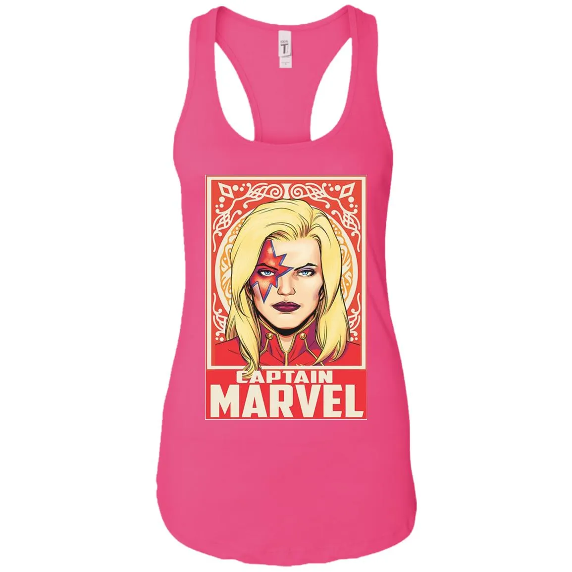 Captain Marvel Ornament Women Tank Top