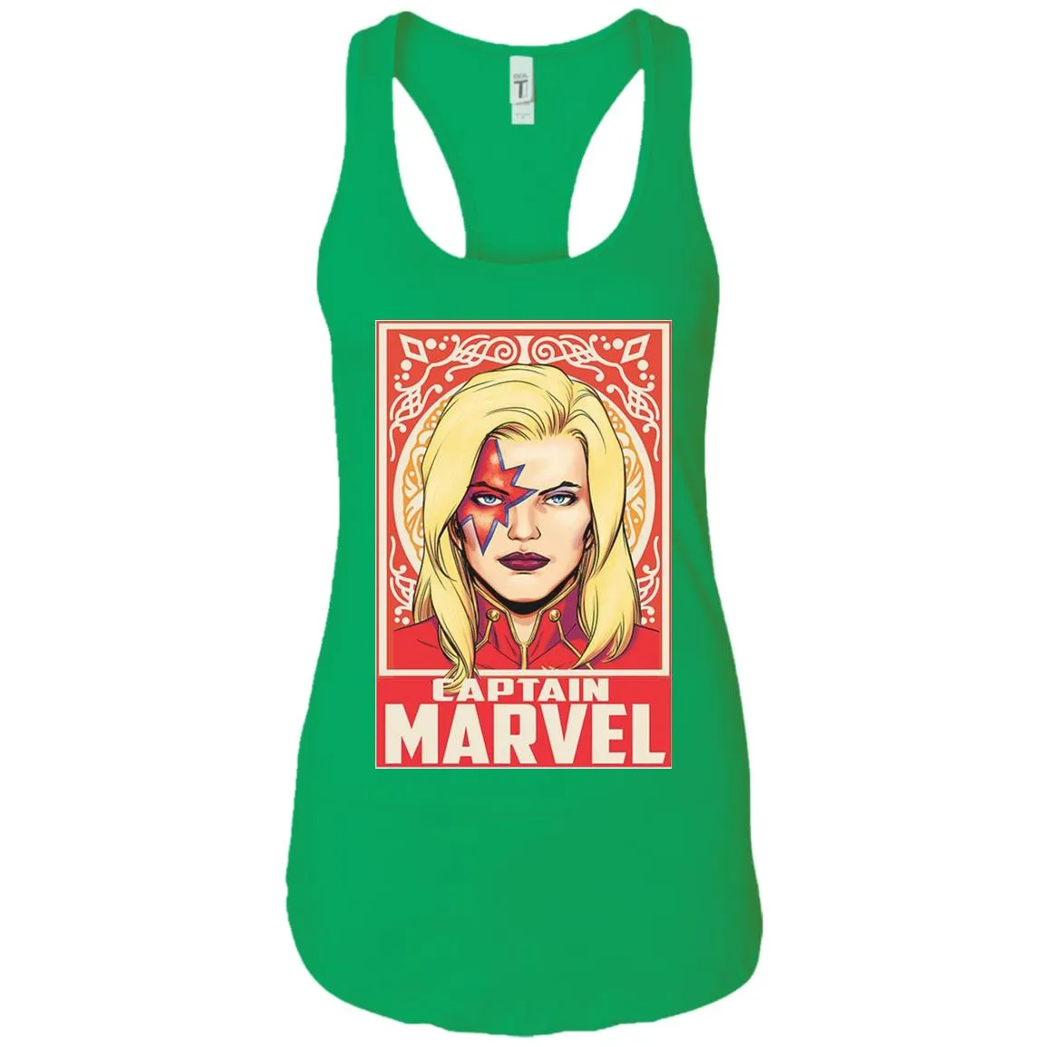 Captain Marvel Ornament Women Tank Top