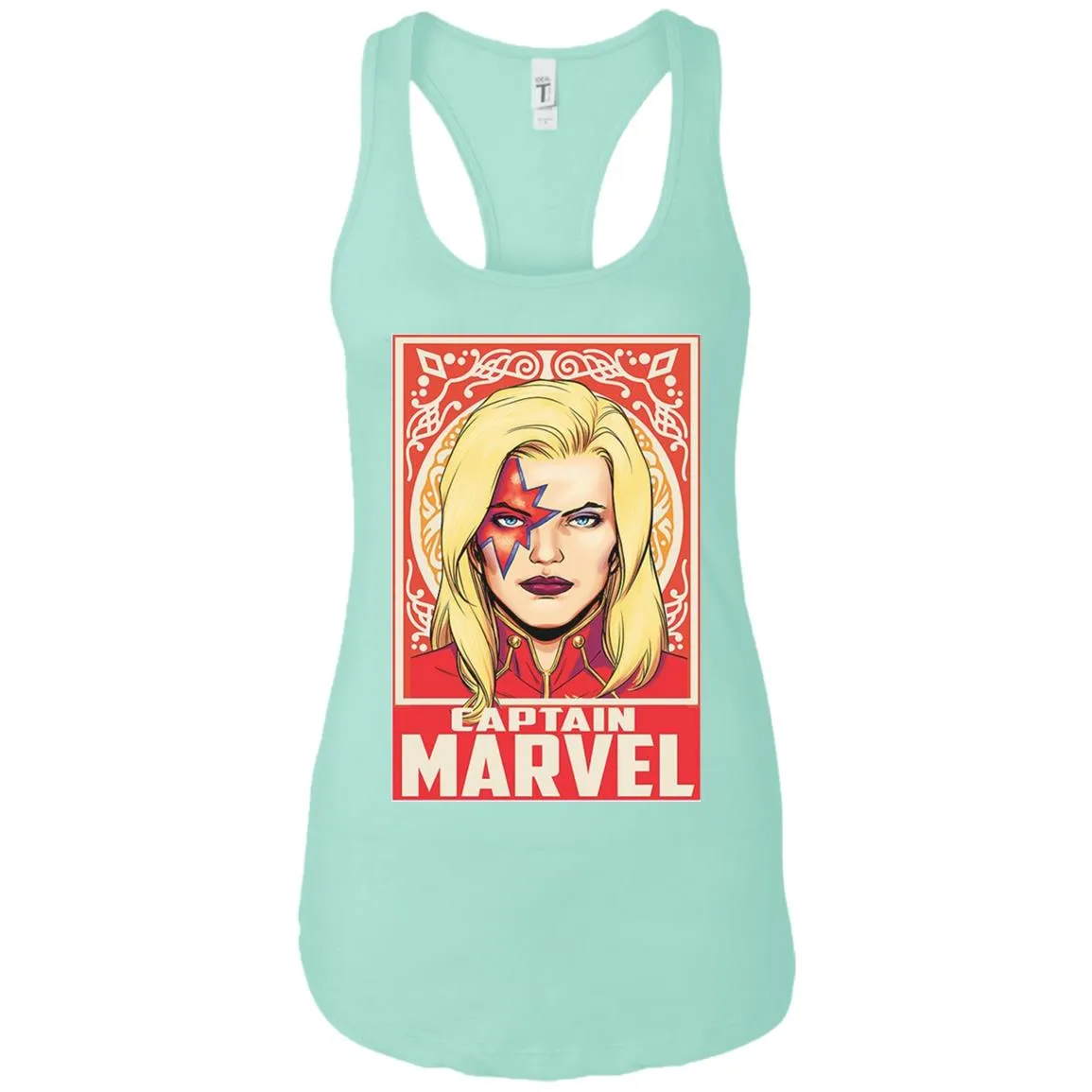 Captain Marvel Ornament Women Tank Top