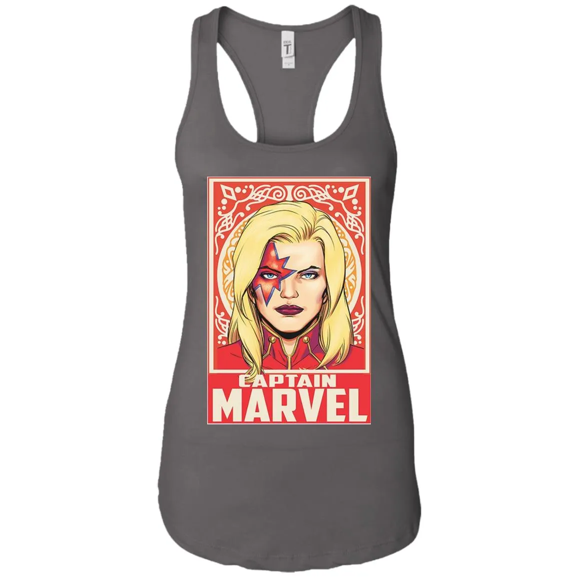 Captain Marvel Ornament Women Tank Top