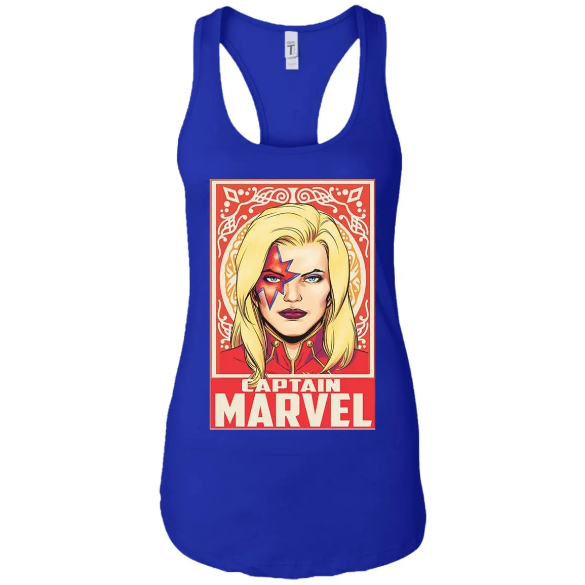 Captain Marvel Ornament Women Tank Top