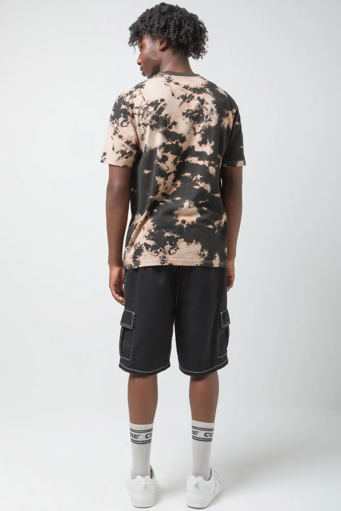 Cargo Denim Short Black