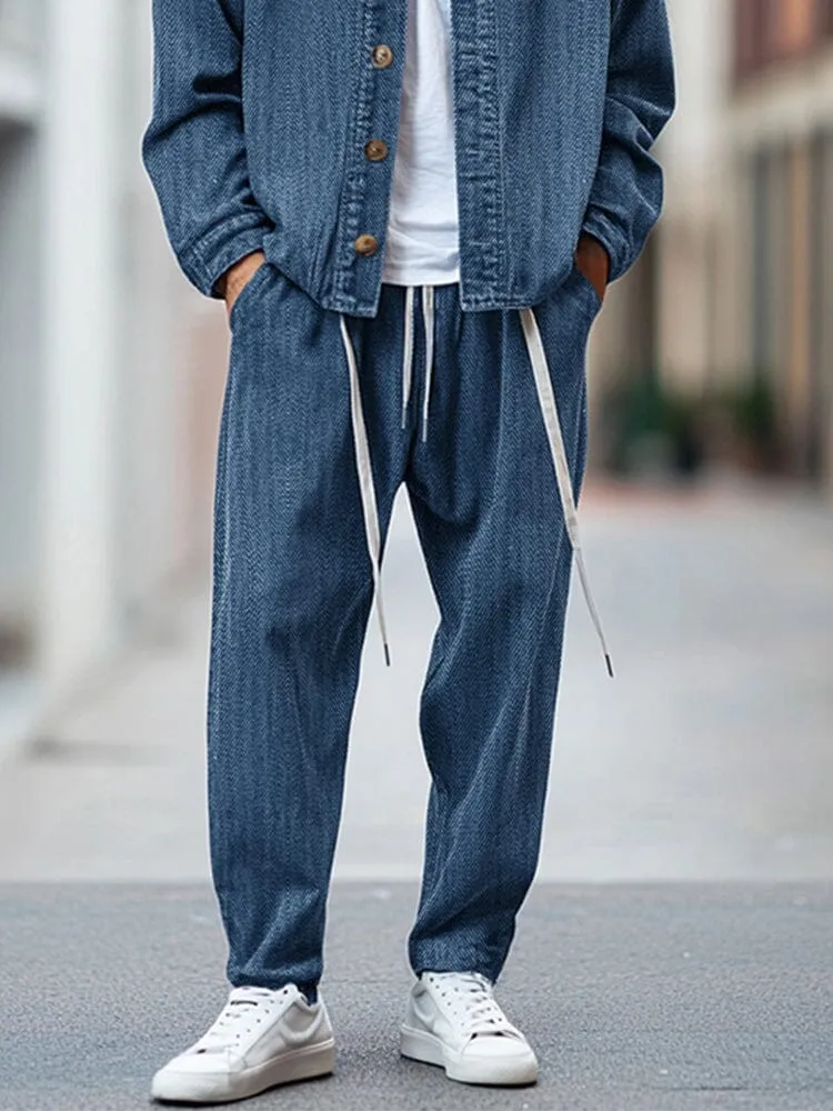 Casual 2-Piece Denim Jacket Set