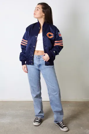 Chicago Bears NFL Satin Bomber Jacket