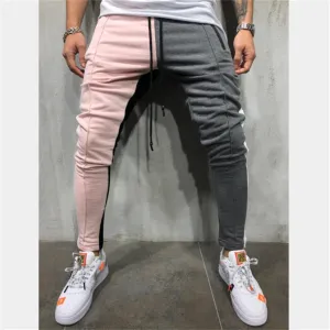 Color Block Patchwork Sports Hip Hop Trousers