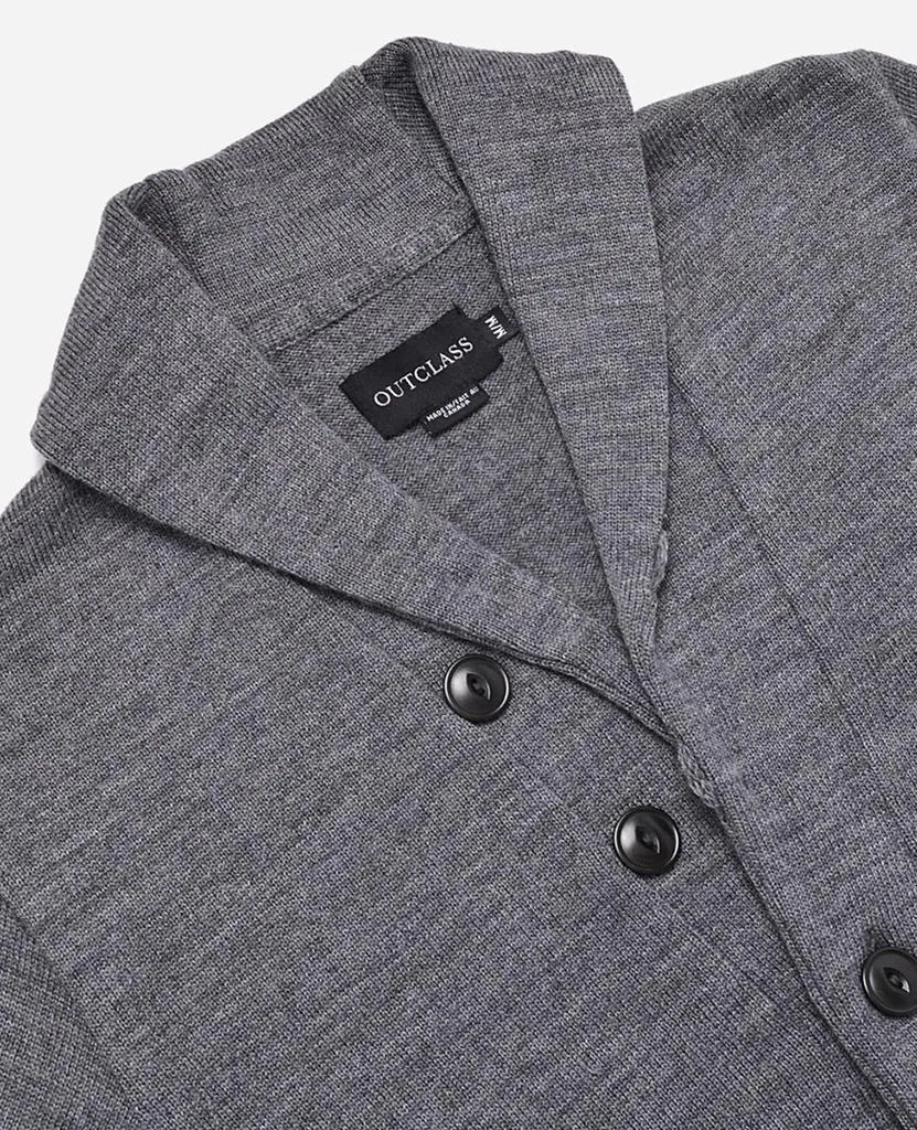 Concrete Grey Shawl Collar Cardigan