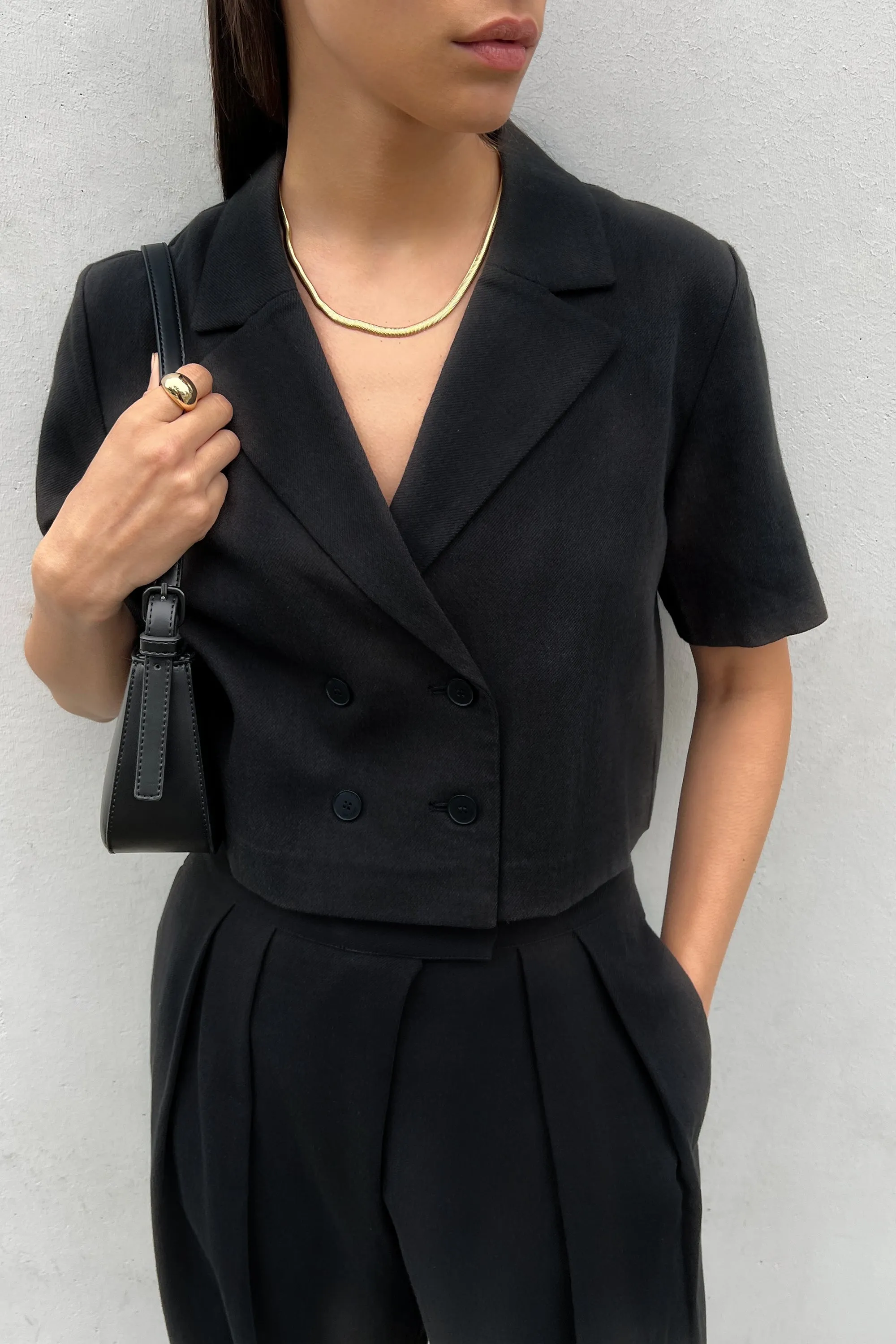 COTTON LINEN WOVEN TOP