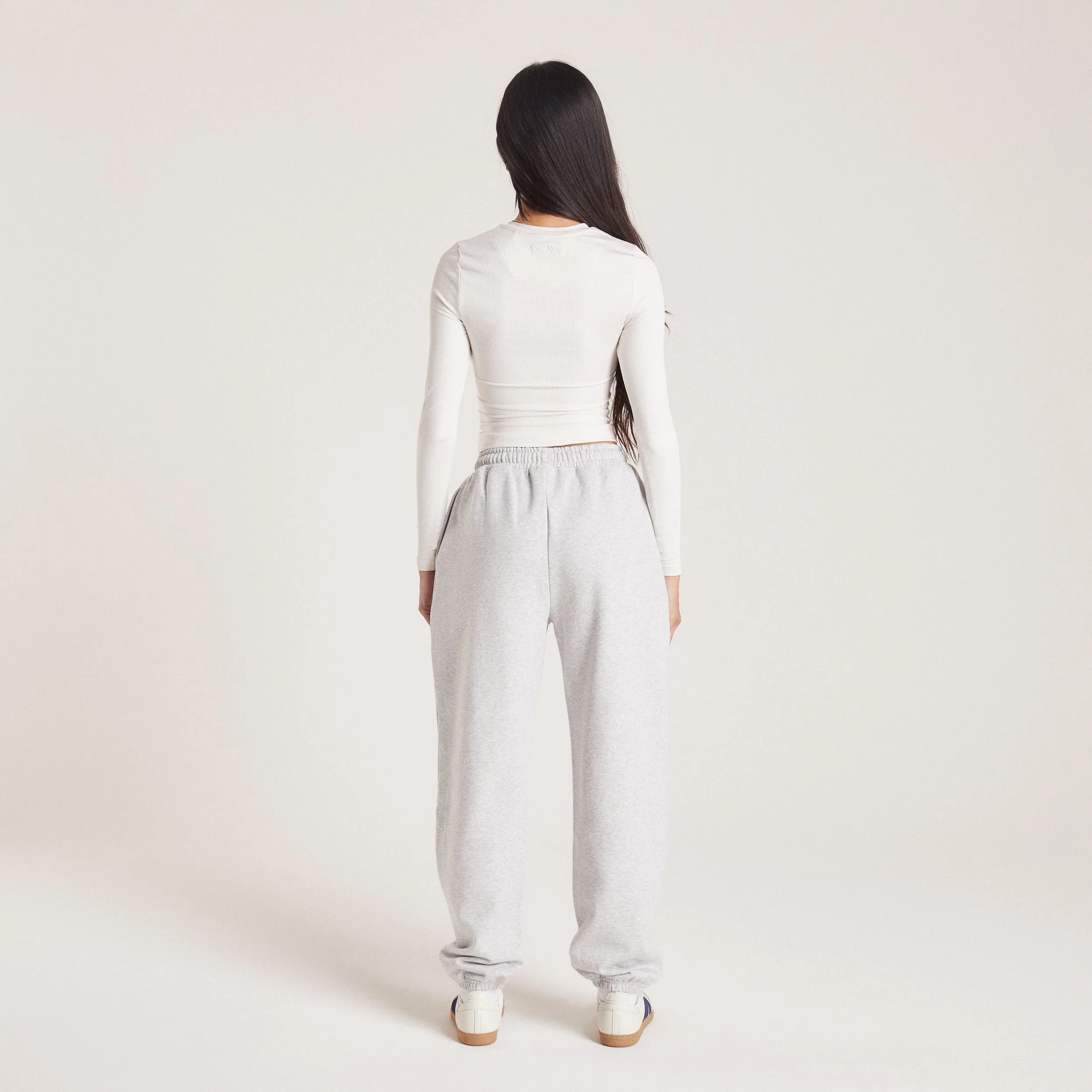 Cuffed Joggers - Grey Marl