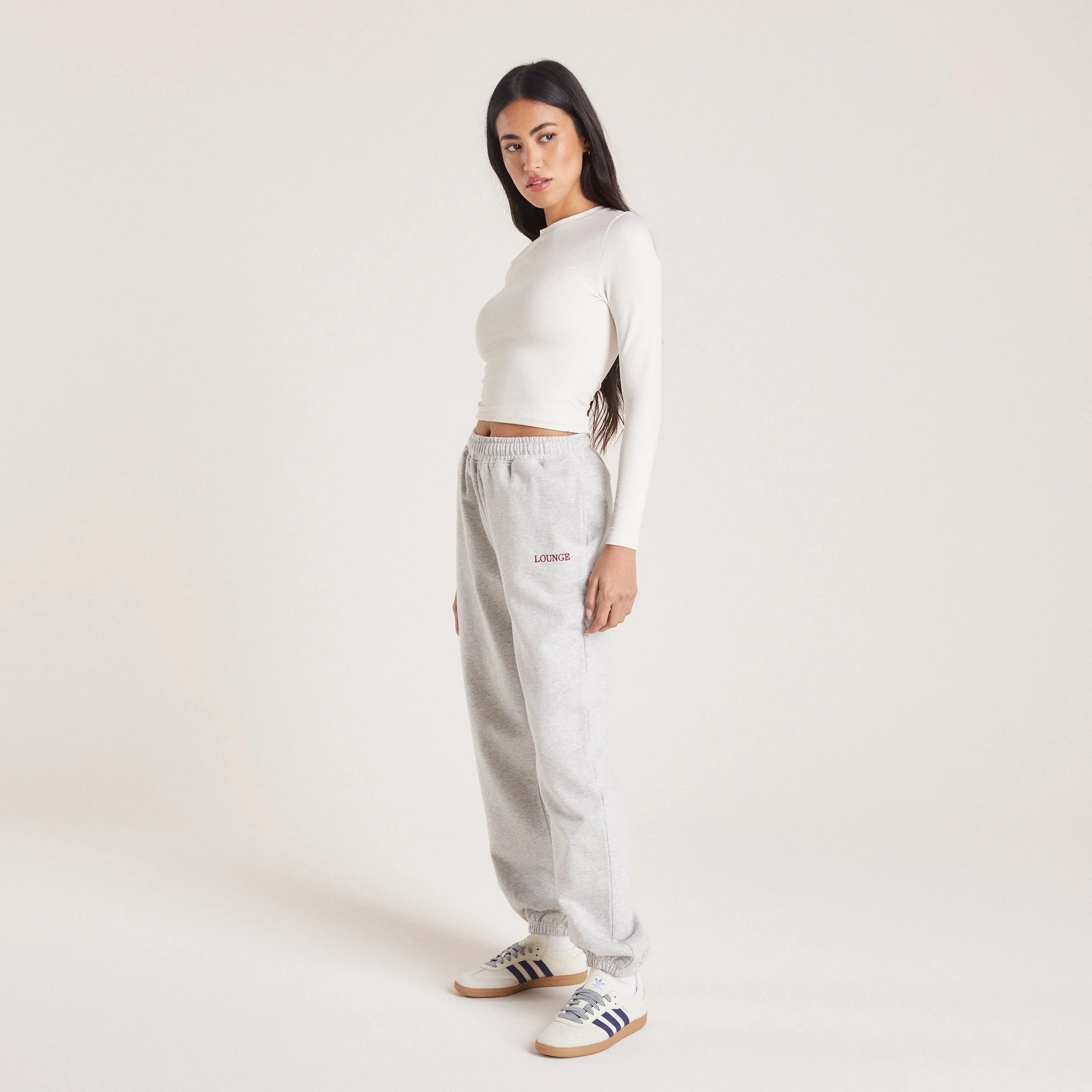Cuffed Joggers - Grey Marl