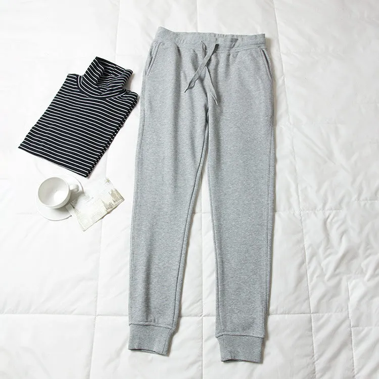 Cuffed Tie Waist Joggers