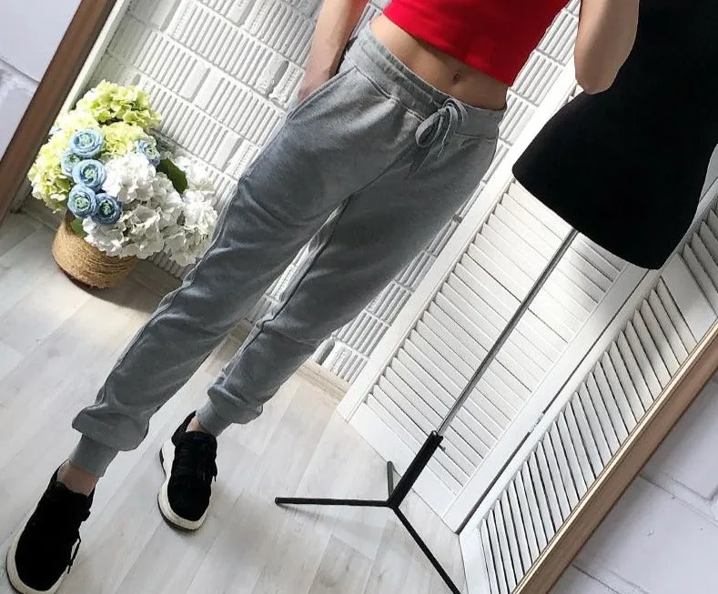 Cuffed Tie Waist Joggers