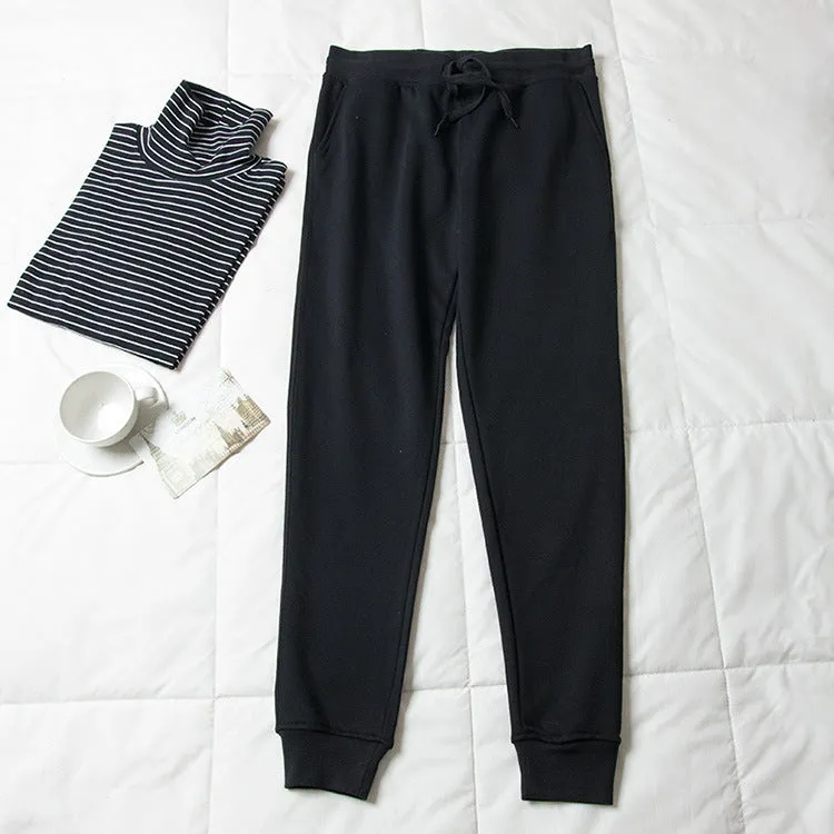 Cuffed Tie Waist Joggers
