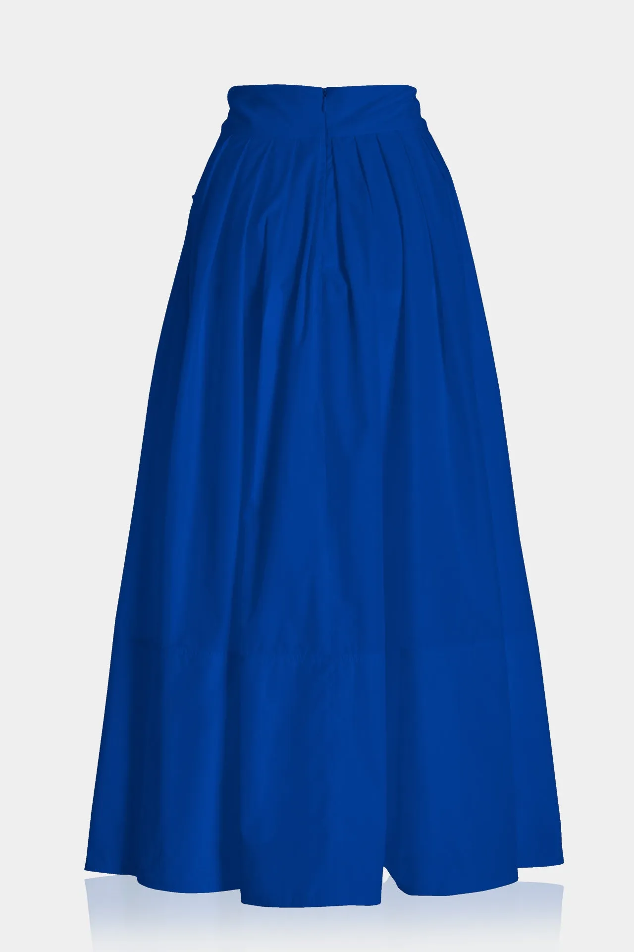 Designer Navy Blue Midi Skirts