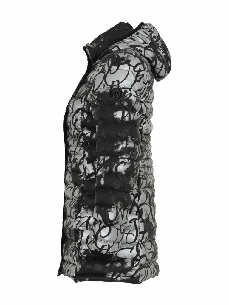 Dolcezza - Puffer Jacket with Hood - Silver-Grey