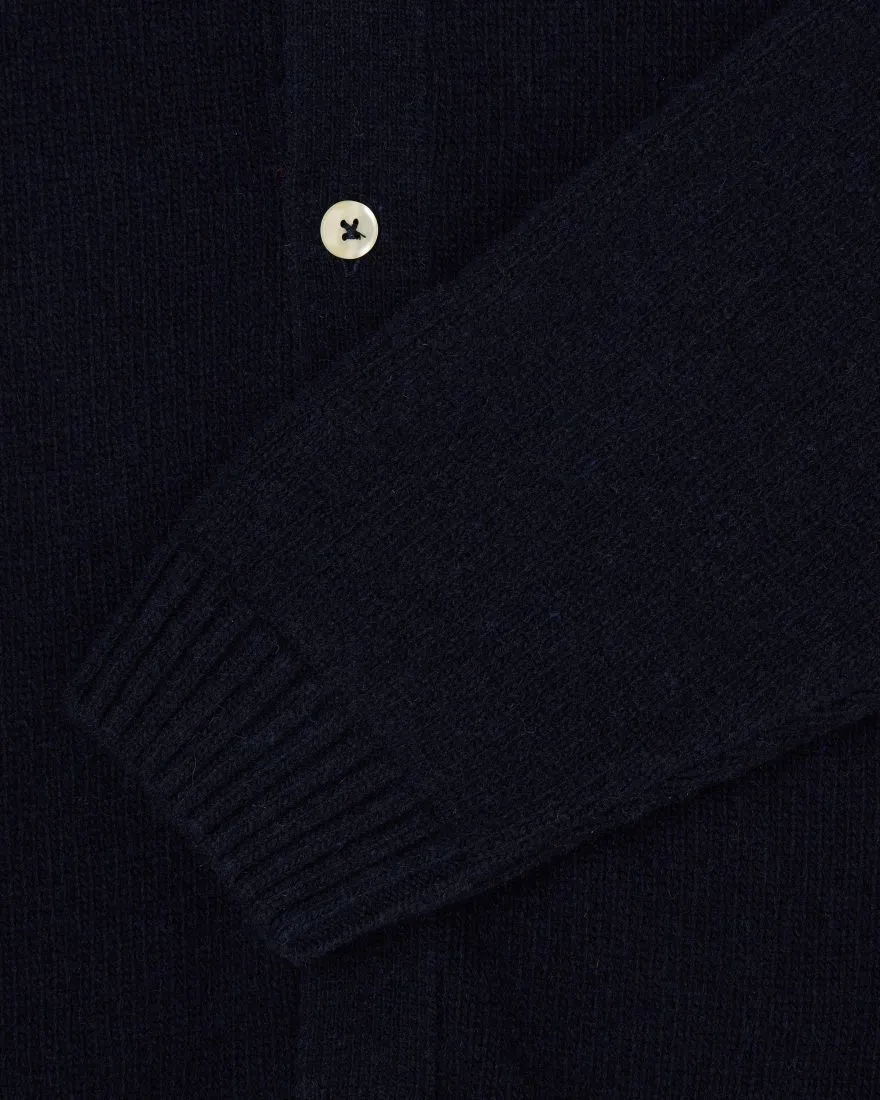 Edwin Mars Polo Cardigan // NAVY