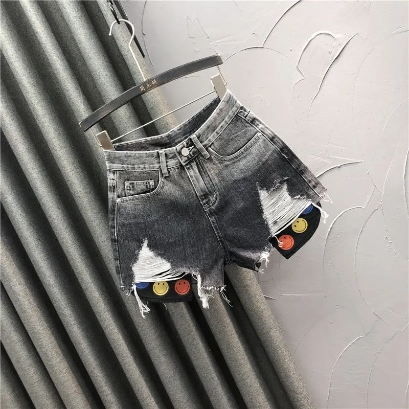 Fashion Wide Vintage t High Waist Shorts