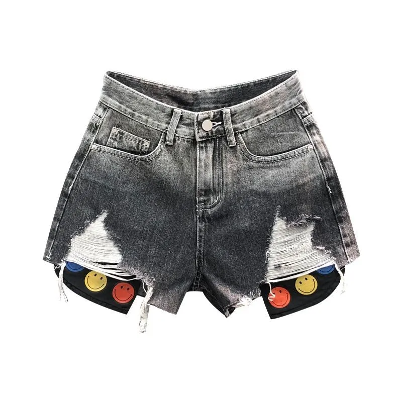 Fashion Wide Vintage t High Waist Shorts