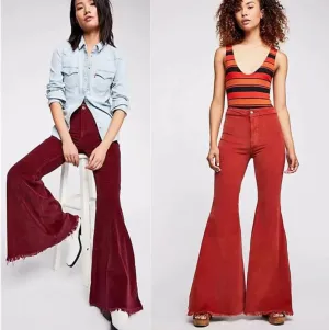 Flared Curduroy Pants