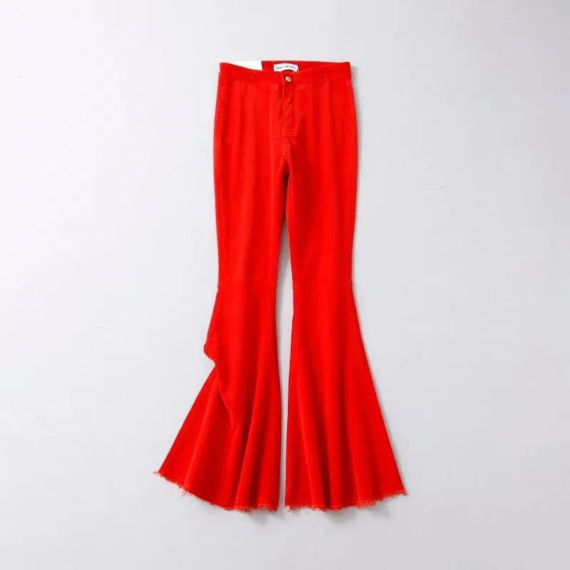 Flared Curduroy Pants