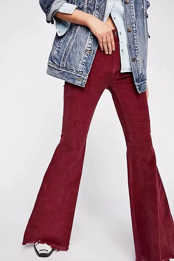 Flared Curduroy Pants