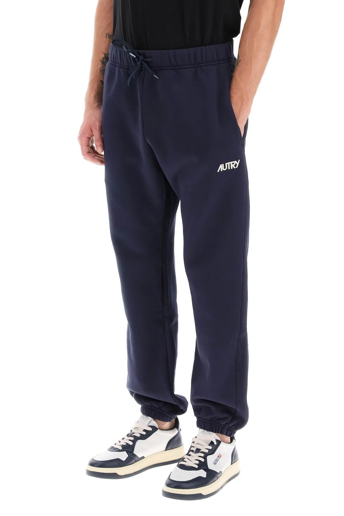 fleece-back cotton joggers