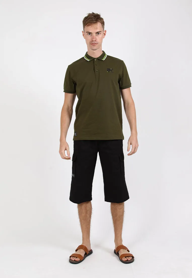 Forest 100% Cotton Twill 27"/28" Cargo Pants Men Shorts Casual 3 Quarter Short Pants Men | Seluar Pendek Lelaki - 65849