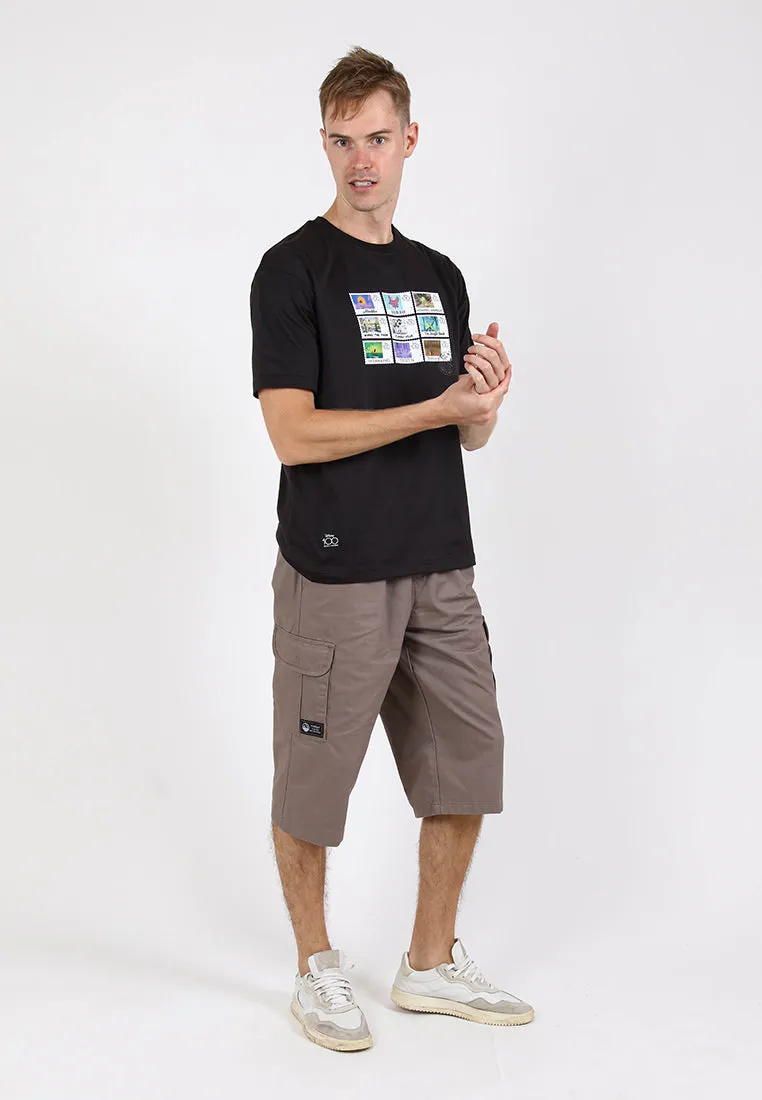 Forest 100% Cotton Twill 27"/28" Cargo Pants Men Shorts Casual 3 Quarter Short Pants Men | Seluar Pendek Lelaki - 65849