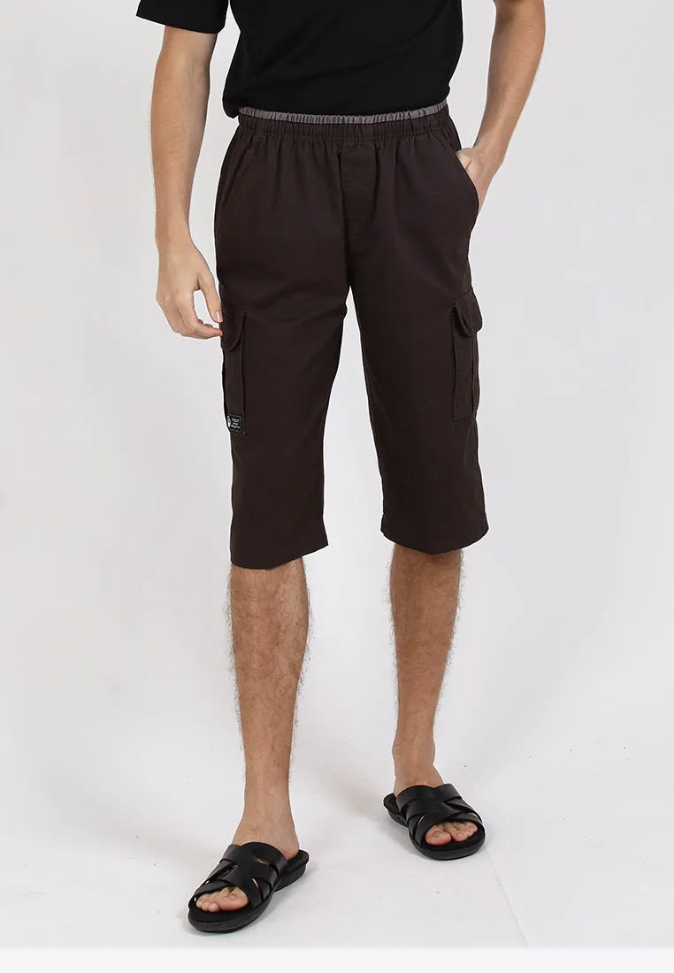 Forest 100% Cotton Twill 27"/28" Cargo Pants Men Shorts Casual 3 Quarter Short Pants Men | Seluar Pendek Lelaki - 65849