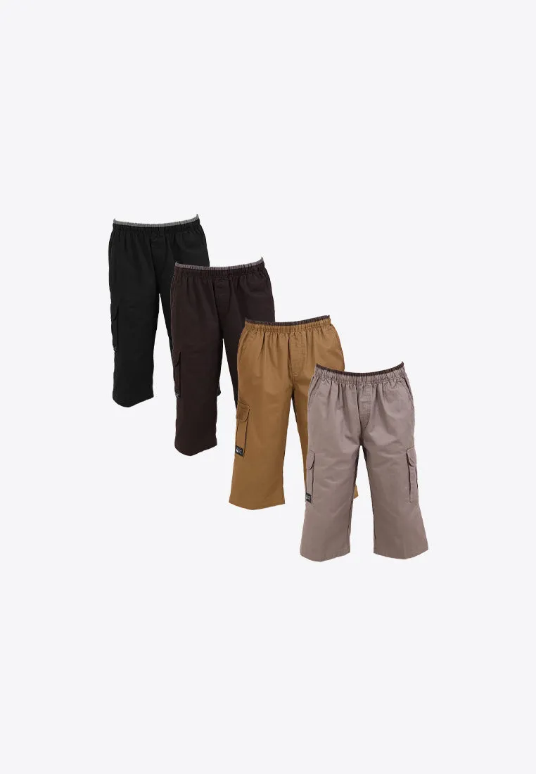 Forest 100% Cotton Twill 27"/28" Cargo Pants Men Shorts Casual 3 Quarter Short Pants Men | Seluar Pendek Lelaki - 65849