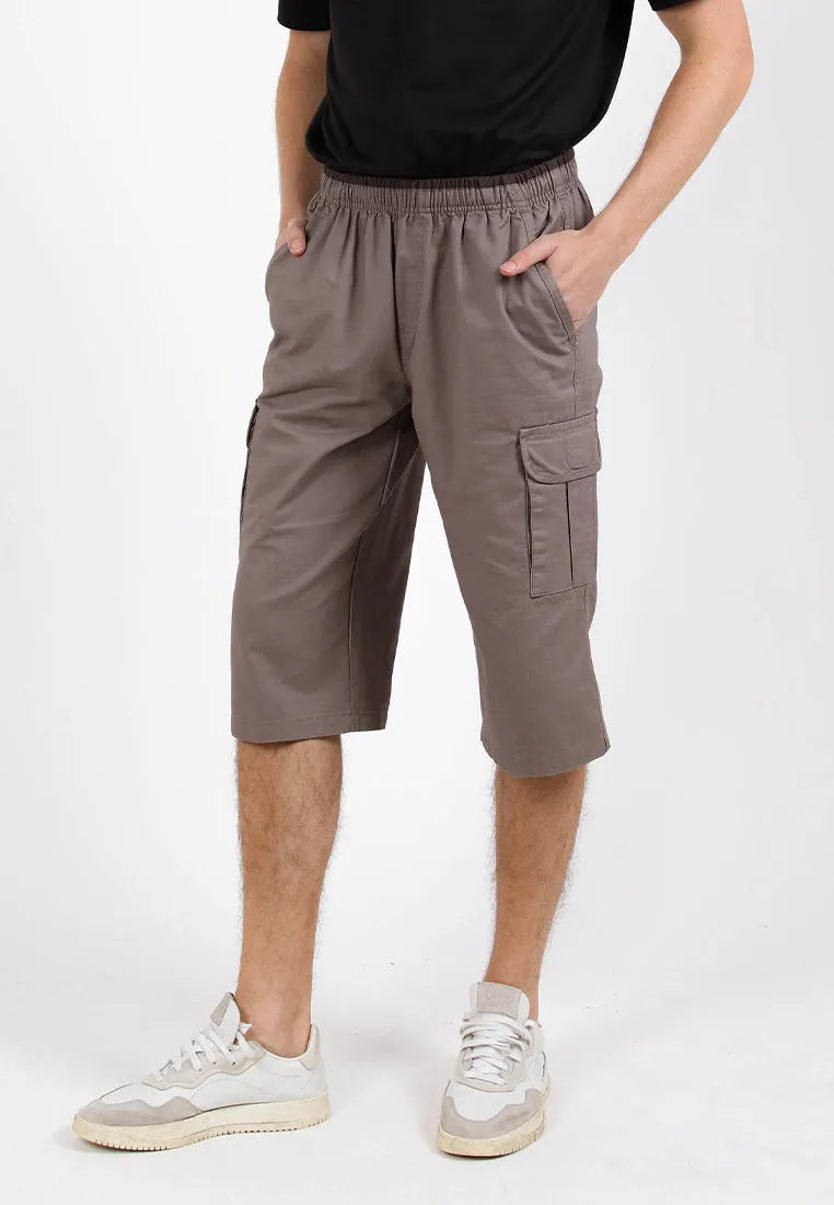 Forest 100% Cotton Twill 27"/28" Cargo Pants Men Shorts Casual 3 Quarter Short Pants Men | Seluar Pendek Lelaki - 65849