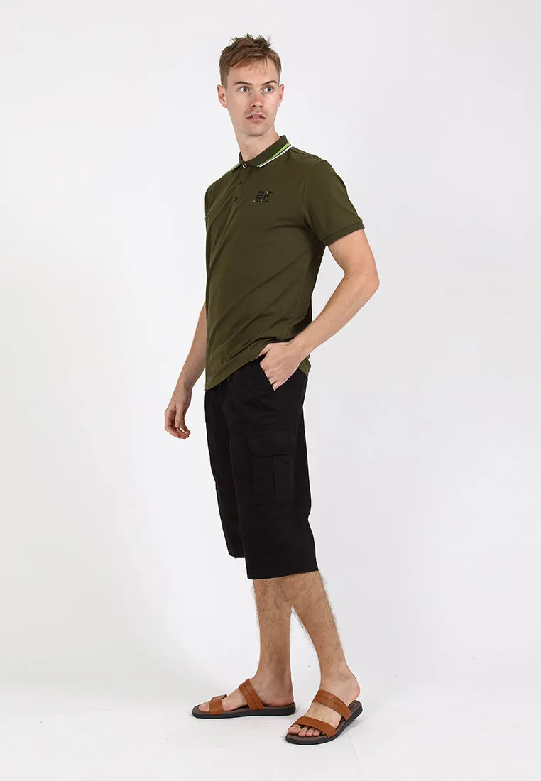 Forest 100% Cotton Twill 27"/28" Cargo Pants Men Shorts Casual 3 Quarter Short Pants Men | Seluar Pendek Lelaki - 65849