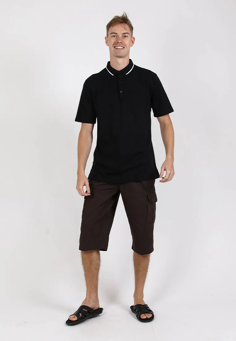 Forest 100% Cotton Twill 27"/28" Cargo Pants Men Shorts Casual 3 Quarter Short Pants Men | Seluar Pendek Lelaki - 65849