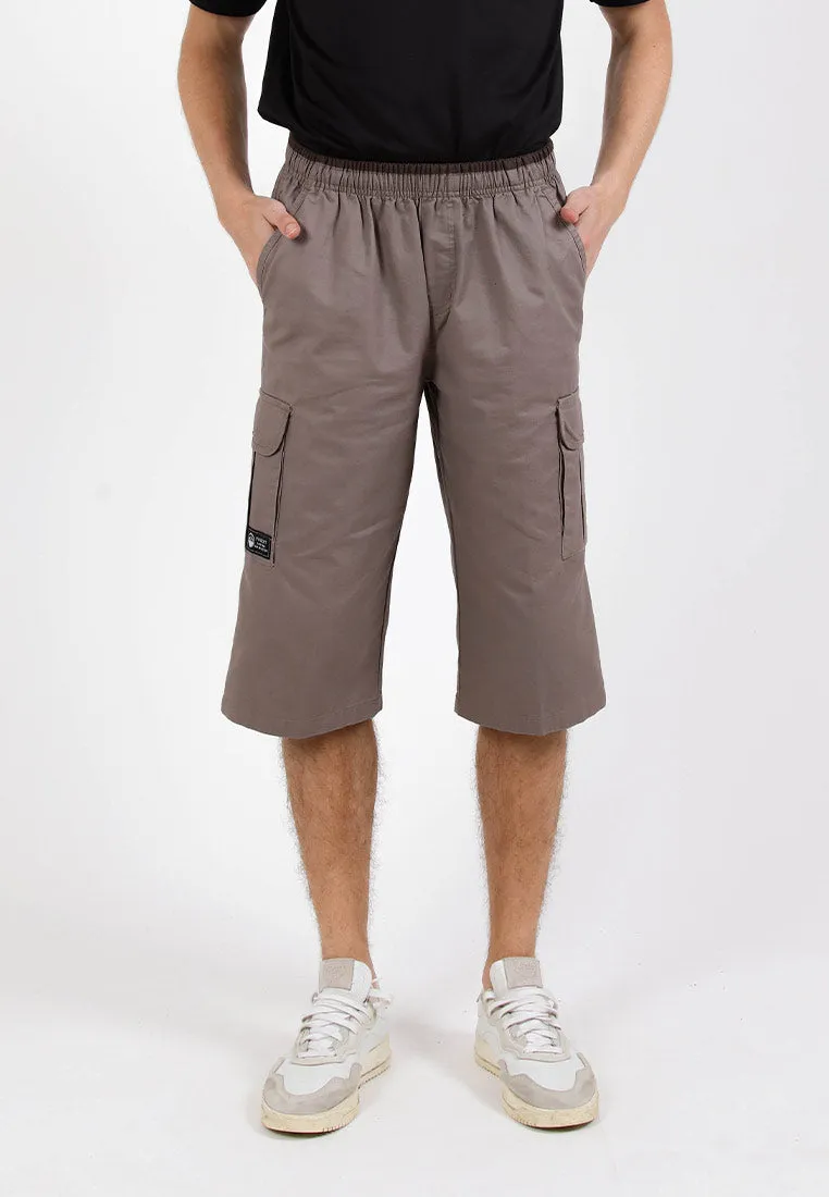 Forest 100% Cotton Twill 27"/28" Cargo Pants Men Shorts Casual 3 Quarter Short Pants Men | Seluar Pendek Lelaki - 65849