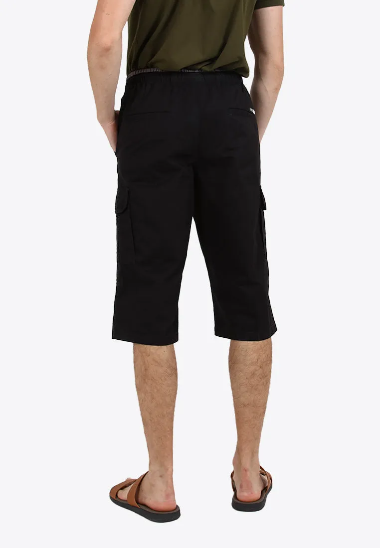Forest 100% Cotton Twill 27"/28" Cargo Pants Men Shorts Casual 3 Quarter Short Pants Men | Seluar Pendek Lelaki - 65849