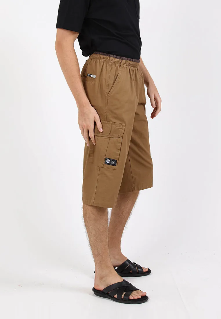 Forest 100% Cotton Twill 27"/28" Cargo Pants Men Shorts Casual 3 Quarter Short Pants Men | Seluar Pendek Lelaki - 65849