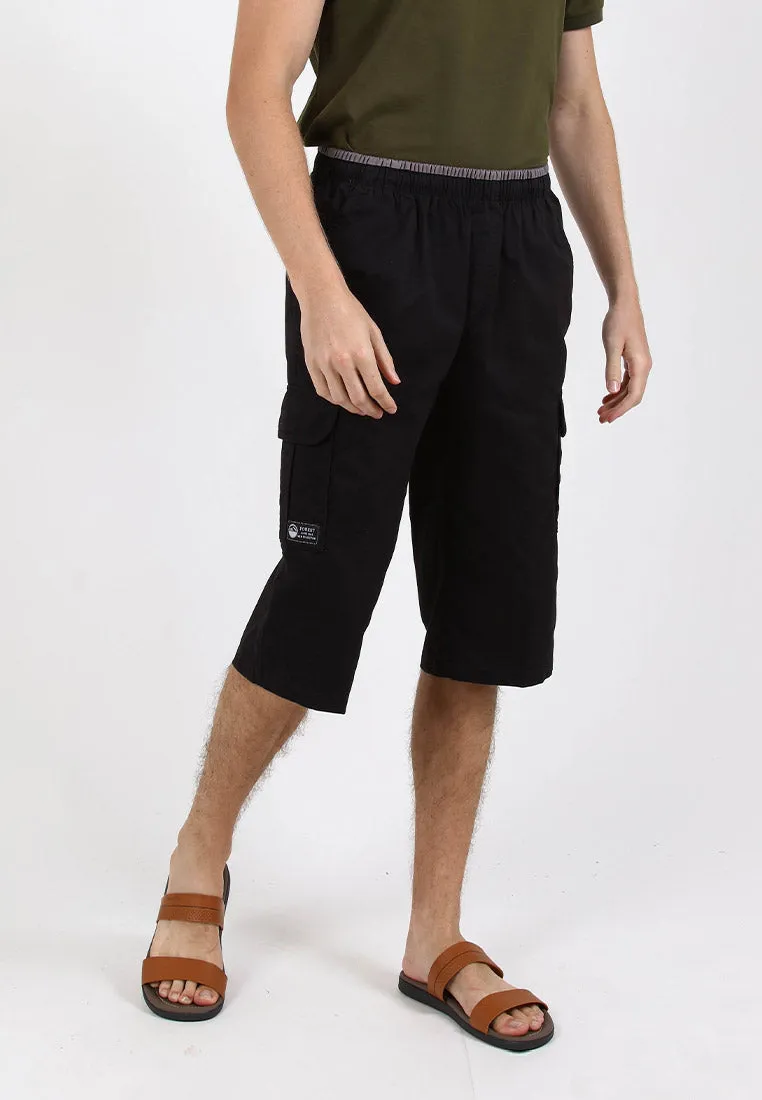 Forest 100% Cotton Twill 27"/28" Cargo Pants Men Shorts Casual 3 Quarter Short Pants Men | Seluar Pendek Lelaki - 65849