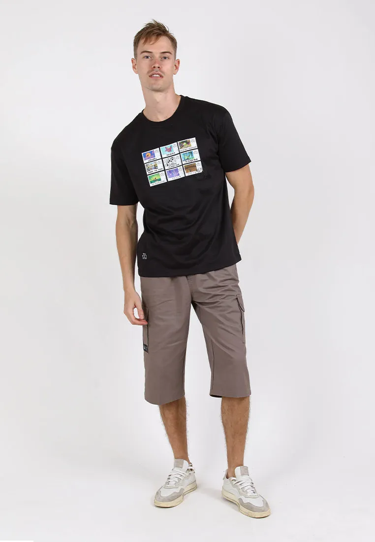 Forest 100% Cotton Twill 27"/28" Cargo Pants Men Shorts Casual 3 Quarter Short Pants Men | Seluar Pendek Lelaki - 65849