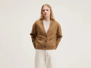 Gaddin boxy cardigan (242 / W / TAN)