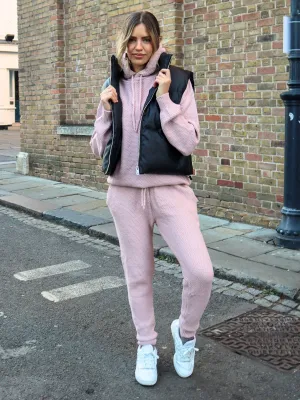 Imogen Waffle Jogger / Pink