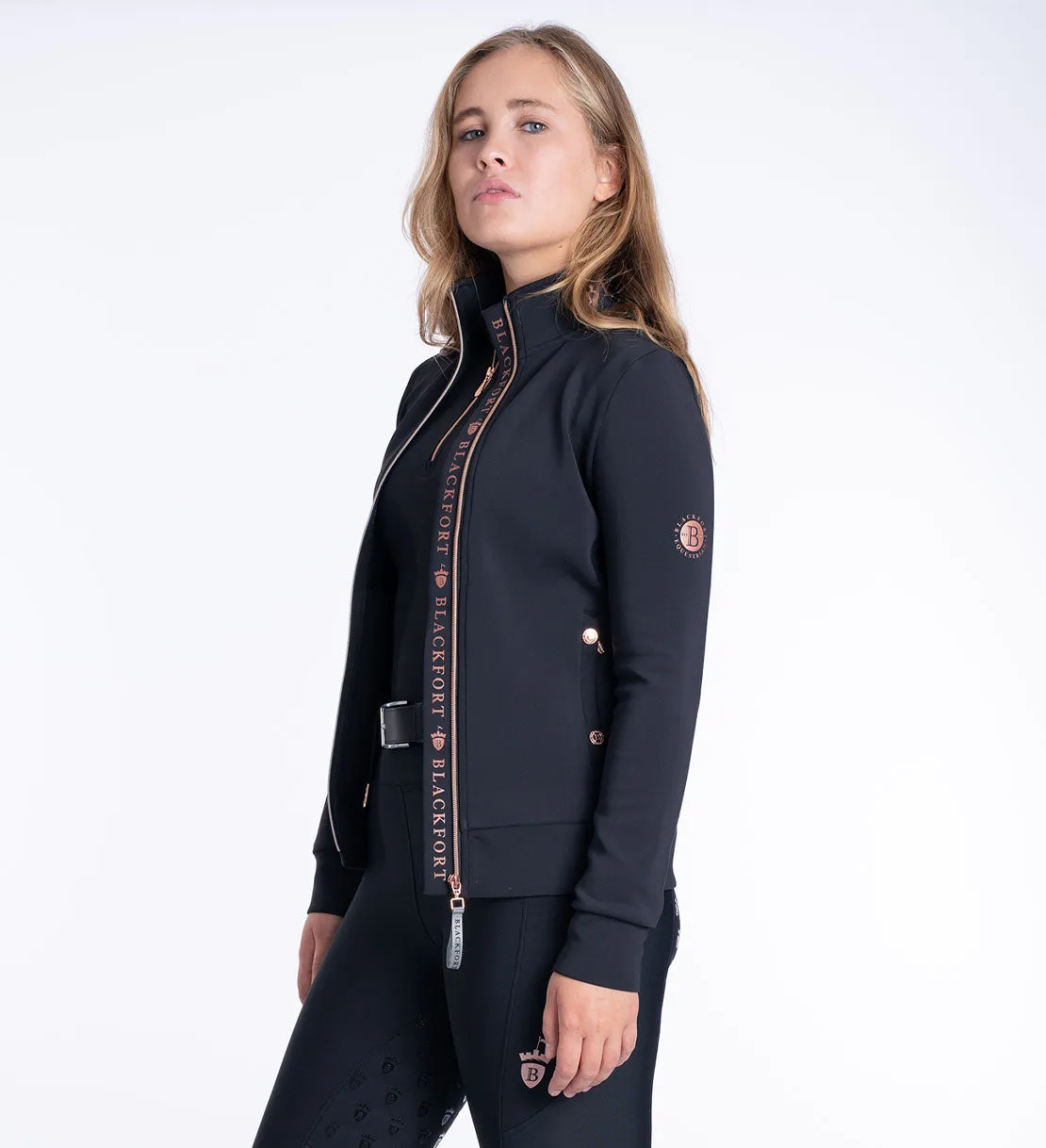 Jenny Black & Rose Zip Up