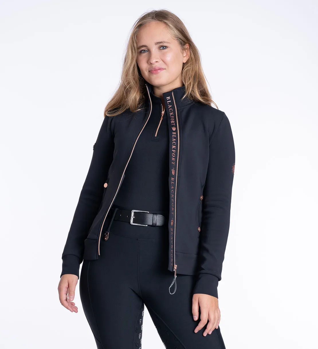 Jenny Black & Rose Zip Up