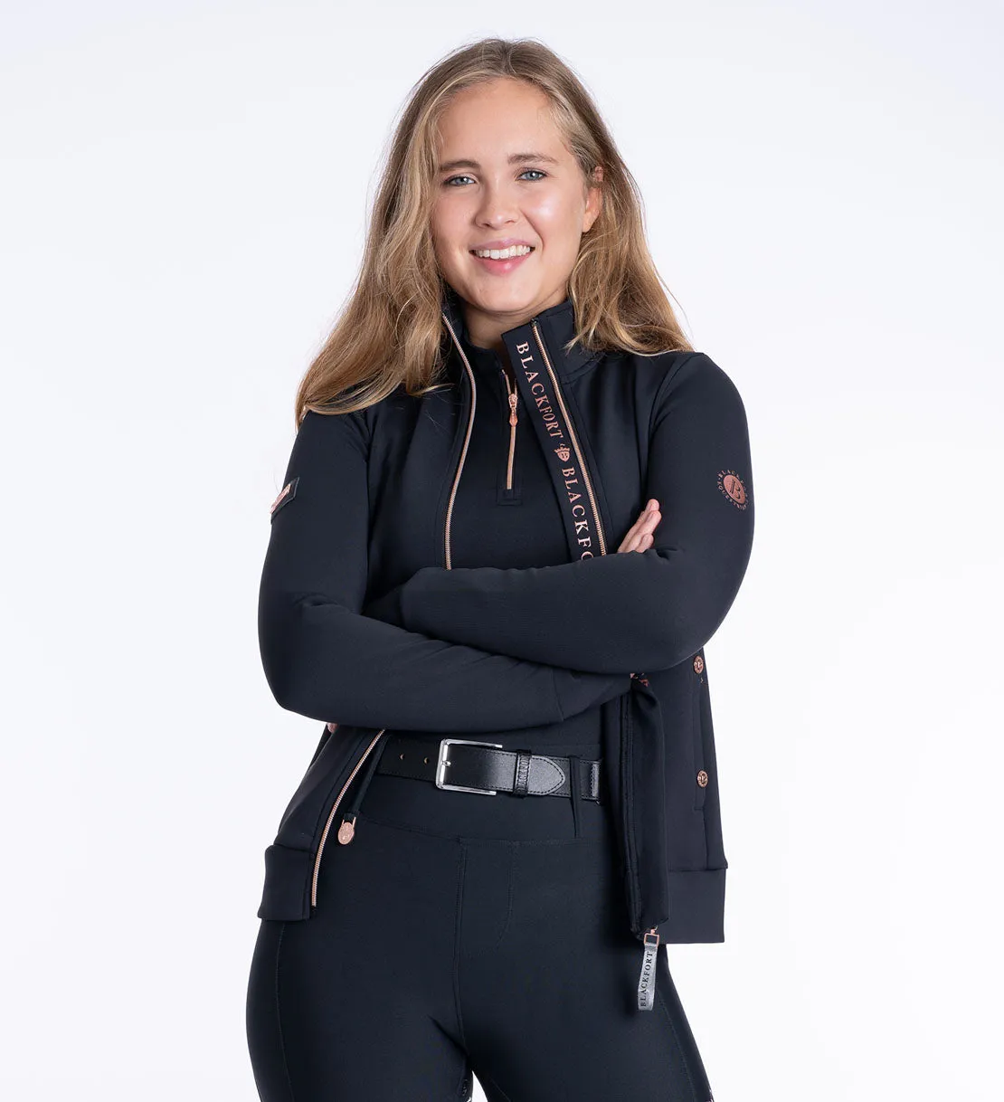 Jenny Black & Rose Zip Up